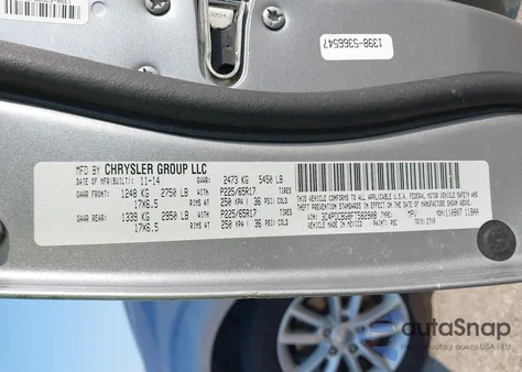 2015 Dodge Journey Sxt из США, поврежденный, VIN 3C4PDCBG8FT582908